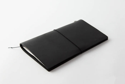Traveler's Notebook Leather Cover Starter Set - Regular - Black