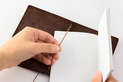 Traveler's Notebook Leather Cover Starter Set - Passport - Brown