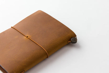 Traveler's Notebook Leather Cover Starter Set - Passport - Camel