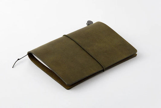 Traveler's Notebook Leather Cover Starter Set - Passport - Olive