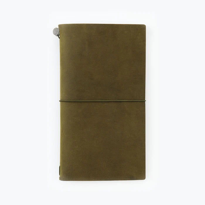 Traveler's Notebook Leather Cover Starter Set - Regular - Olive