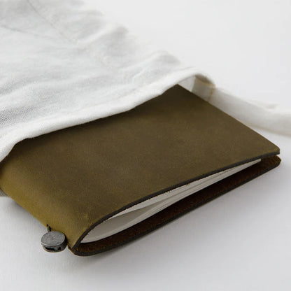 Traveler's Notebook Leather Cover Starter Set - Regular - Olive