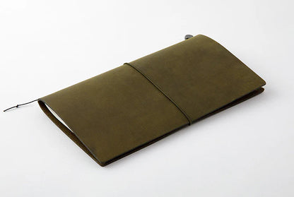 Traveler's Notebook Leather Cover Starter Set - Regular - Olive