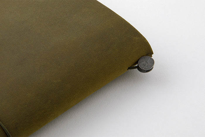 Traveler's Notebook Leather Cover Starter Set - Regular - Olive