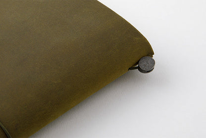 Traveler's Notebook Leather Cover Starter Set - Regular - Olive