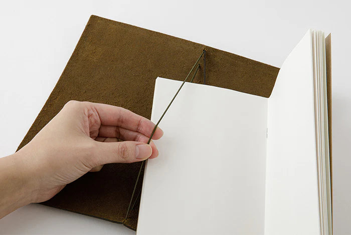 Traveler's Notebook Leather Cover Starter Set - Regular - Olive