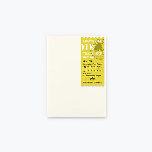 Traveler's Notebook Passport Refill 018 - Accordian Fold Paper