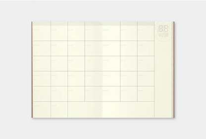 Traveler's Notebook Passport Refill 006 - Free Diary Monthly