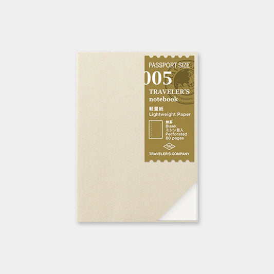Traveler's Notebook Passport Refill 005 - Lightweight Paper