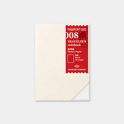 Traveler's Notebook Passport Refill 008 - Sketch Paper