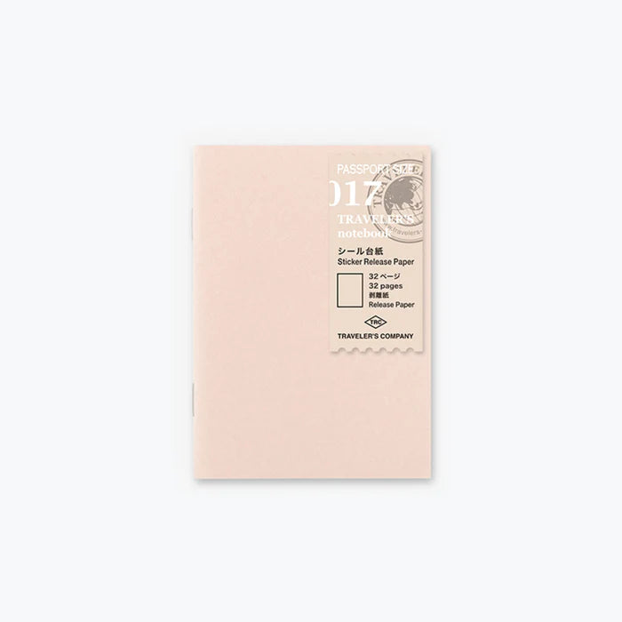 Traveler's Notebook Passport Refill 017 - Sticker Release Paper
