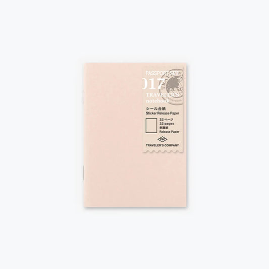 Traveler's Notebook Passport Refill 017 - Sticker Release Paper