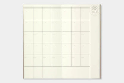 Traveler's Notebook Regular Refill 017 - Free Diary Monthly
