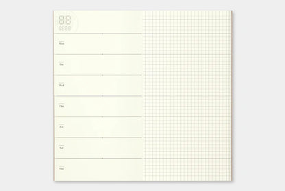 Traveler's Notebook Regular Refill 019 - Free Diary (Weekly + Memo)