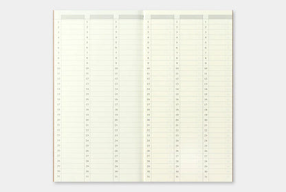 Traveler's Notebook Regular Refill 018 - Free Diary Weekly
