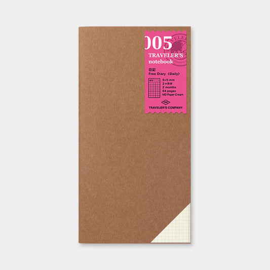 Traveler's Notebook Regular Refill 005 - Free Diary