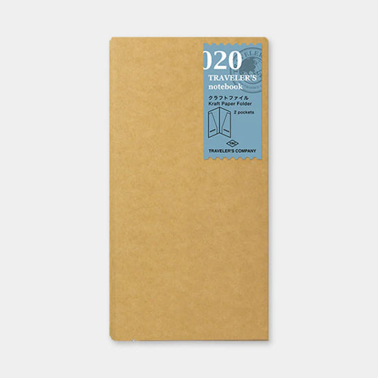 Traveler's Notebook Regular Refill 020 - Kraft Paper Folder