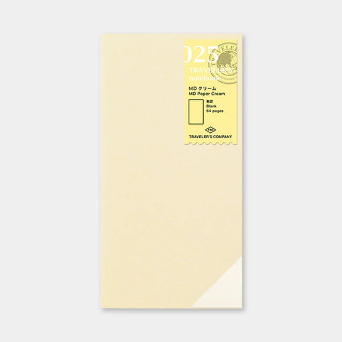 Traveler's Notebook Regular Refill 025 - MD Paper Cream
