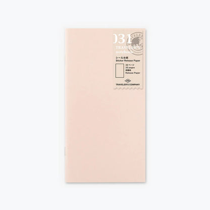 Traveler's Notebook Regular Refill 031 - Sticker Release Paper
