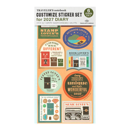 Traveler's Company Sticker Set - 2027 (Limited Edition)