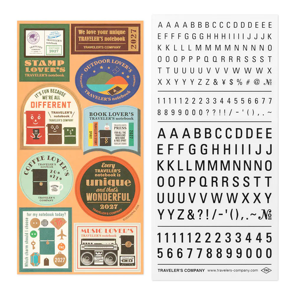 Traveler's Company Sticker Set - 2027 (Limited Edition)