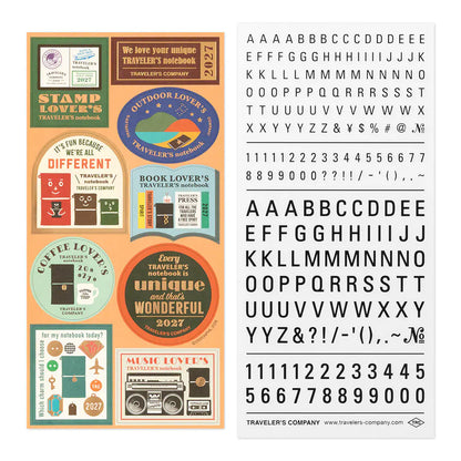 Traveler's Company Sticker Set - 2027 (Limited Edition)