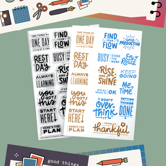 Everyday Explorers Co. Clear Stamps - Vision Board