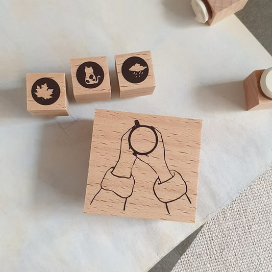 Yeoncharm Rubber Stamp Set | Coffee O'Clock Latte Art - Cat (Destash)