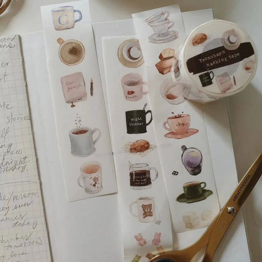 Yeoncharm Washi Tape - Midnight Tea Party (Loop)