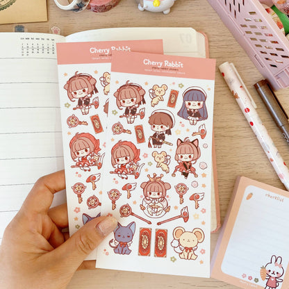 Cherry Rabbit Sticker Sheet - Cardcaptor Sakura