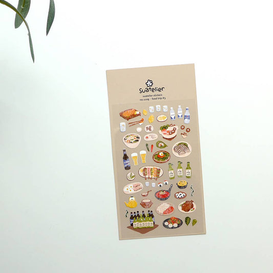 Suatelier Sticker Sheet - Food Trip #3
