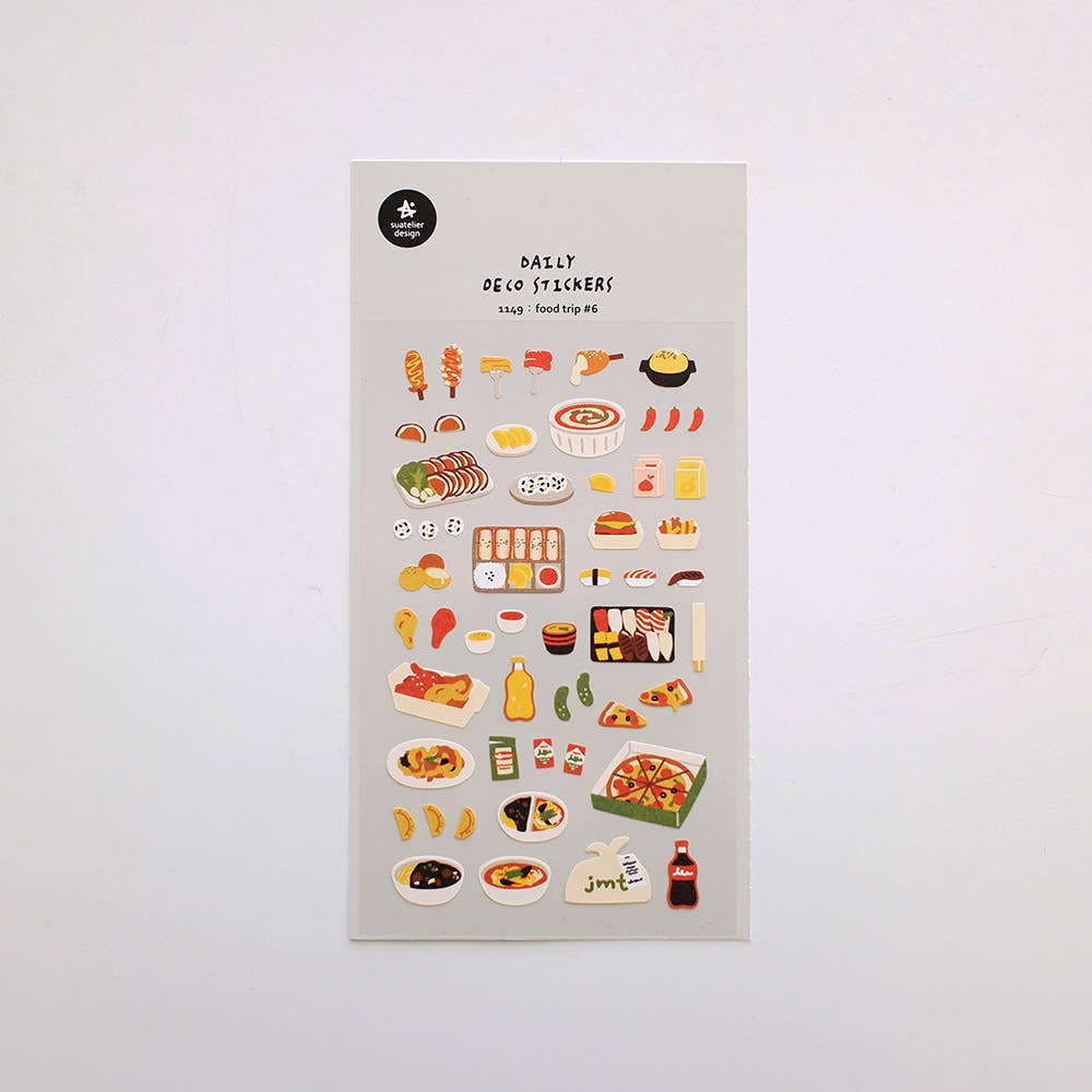 Suatelier Sticker Sheet - Food Trip #6