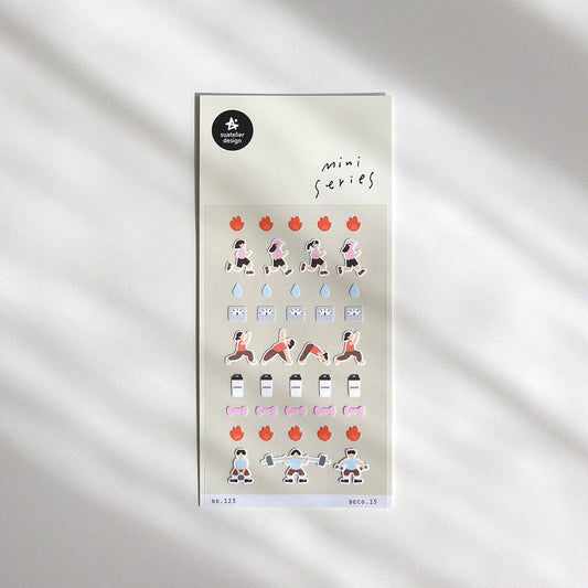 Suatelier Sticker Sheet - Deco 15 (Workout)
