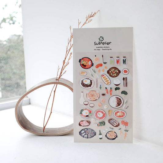 Suatelier Sticker Sheet - Food Trip #2