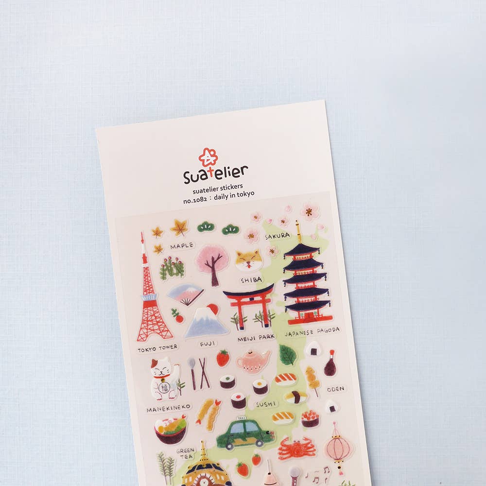 Suatelier Sticker Sheet - Daily in Tokyo