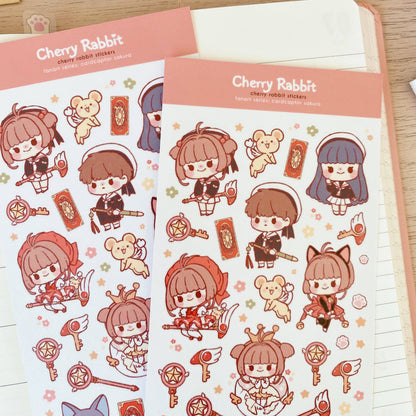 Cherry Rabbit Sticker Sheet - Cardcaptor Sakura