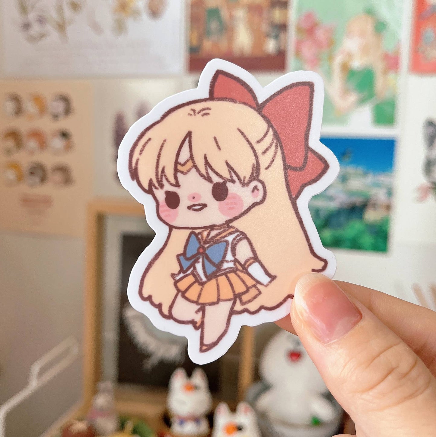Cherry Rabbit Vinyl Die Cut Sticker - Sailormoon Series: Sailor Venus