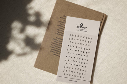 Suatelier Sticker Sheet - Handwriting #1