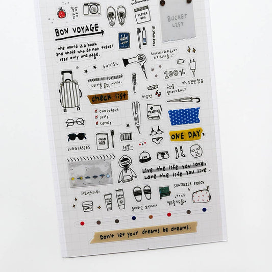 Suatelier Sticker Sheet - Travel Note