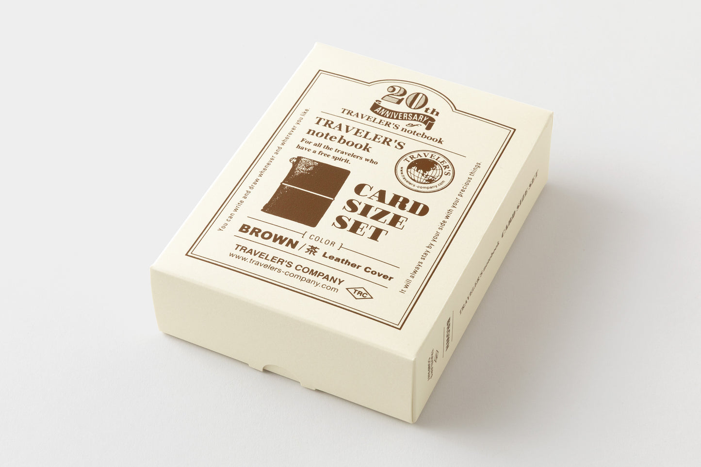 Traveler's Company 20th Anniversary Limited Set - Card Size - Brown