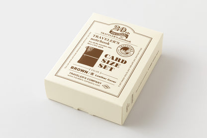 Traveler's Company 20th Anniversary Limited Set - Card Size - Brown