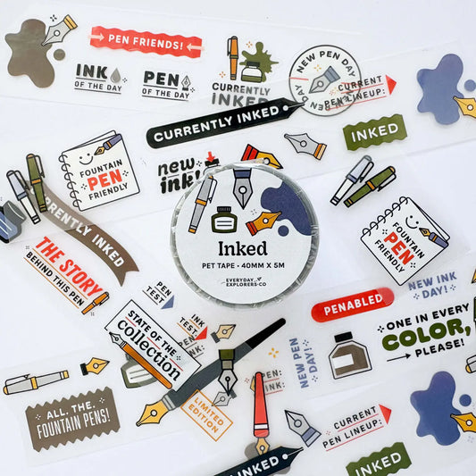 Everyday Explorers Co. Kiss-Cut PET Tape - Inked