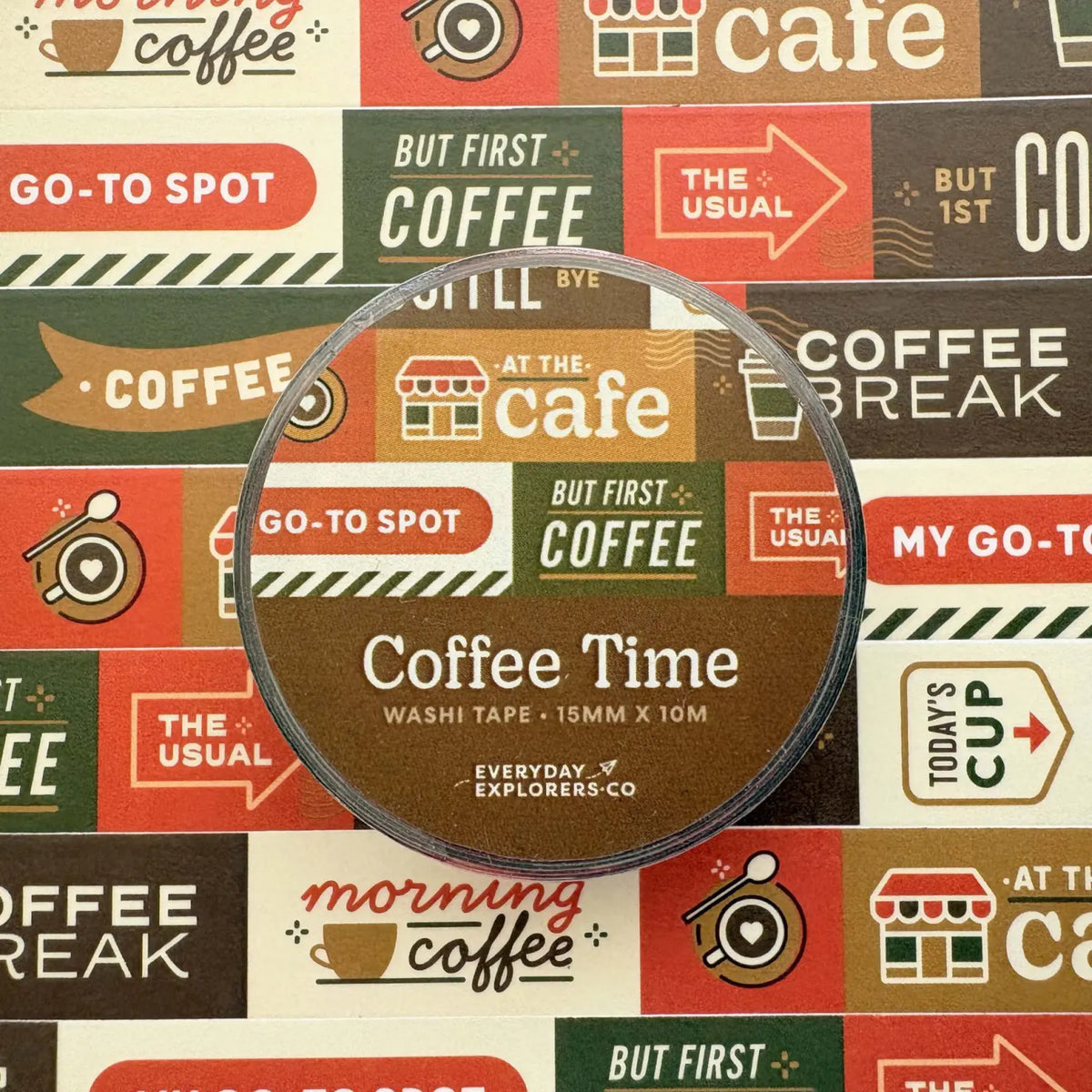 Everyday Explorers Co. Washi Tape - Coffee Time