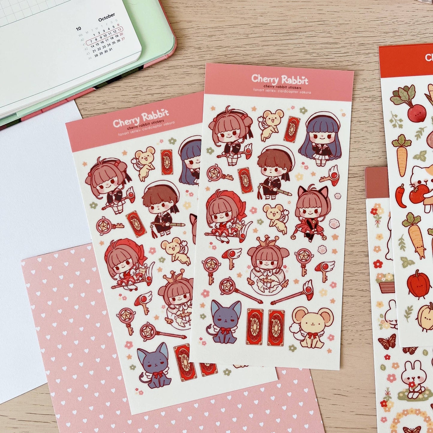 Cherry Rabbit Sticker Sheet - Cardcaptor Sakura