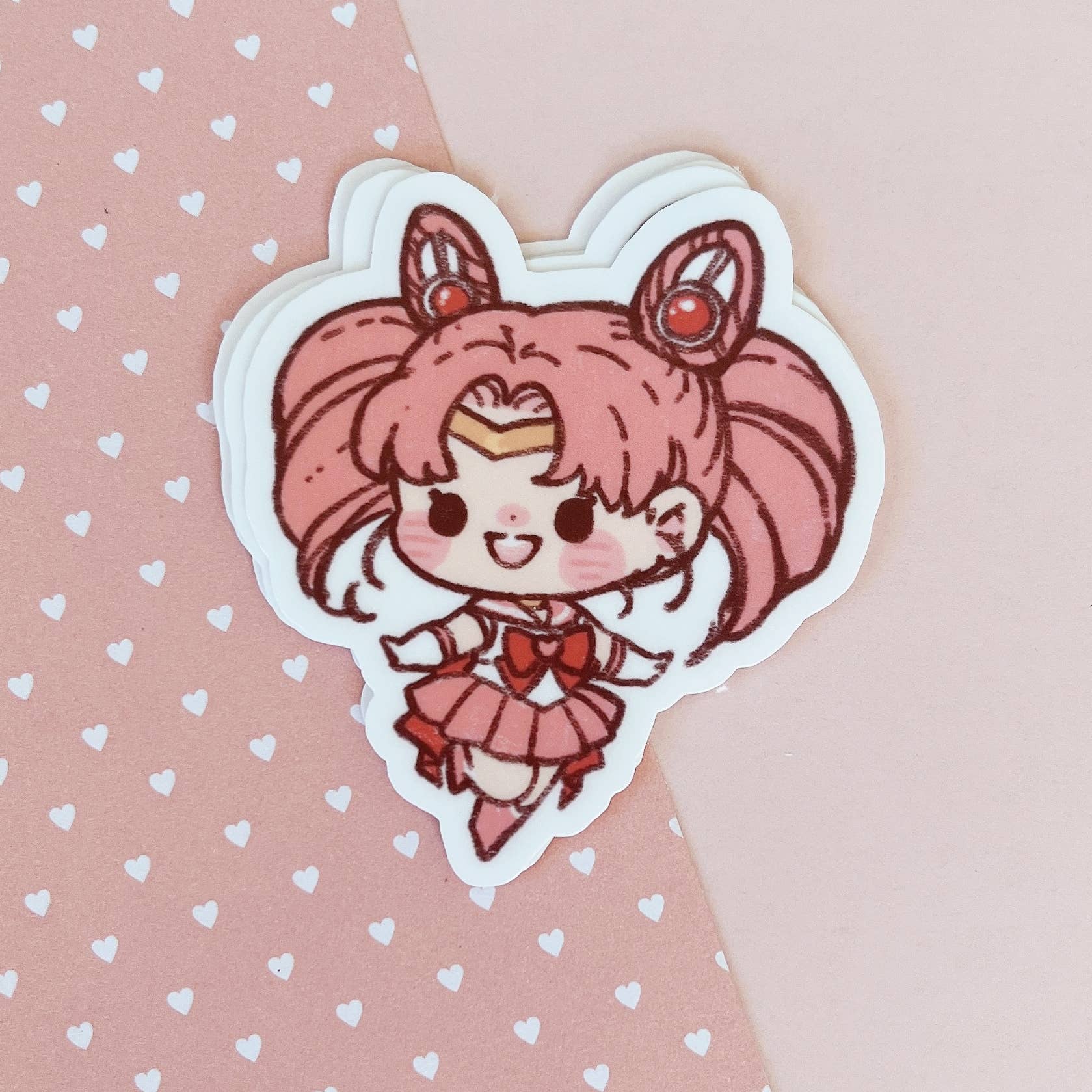 Cherry Rabbit Vinyl Die Cut Sticker - Sailormoon Series: Sailor Chibiu ...