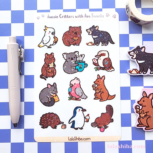 La La Shiba Sticker Sheet - Aussie Critters