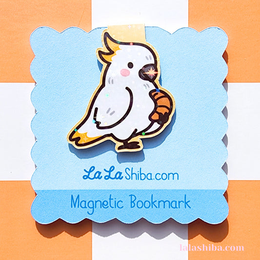 La La Shiba Magnetic Bookmark - Cockatoo