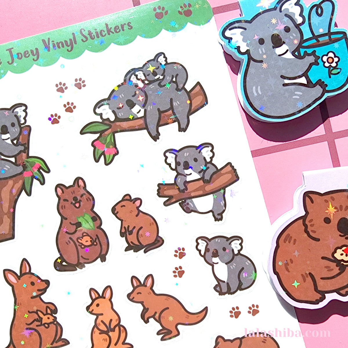 La La Shiba Sticker Sheet - Little Joey