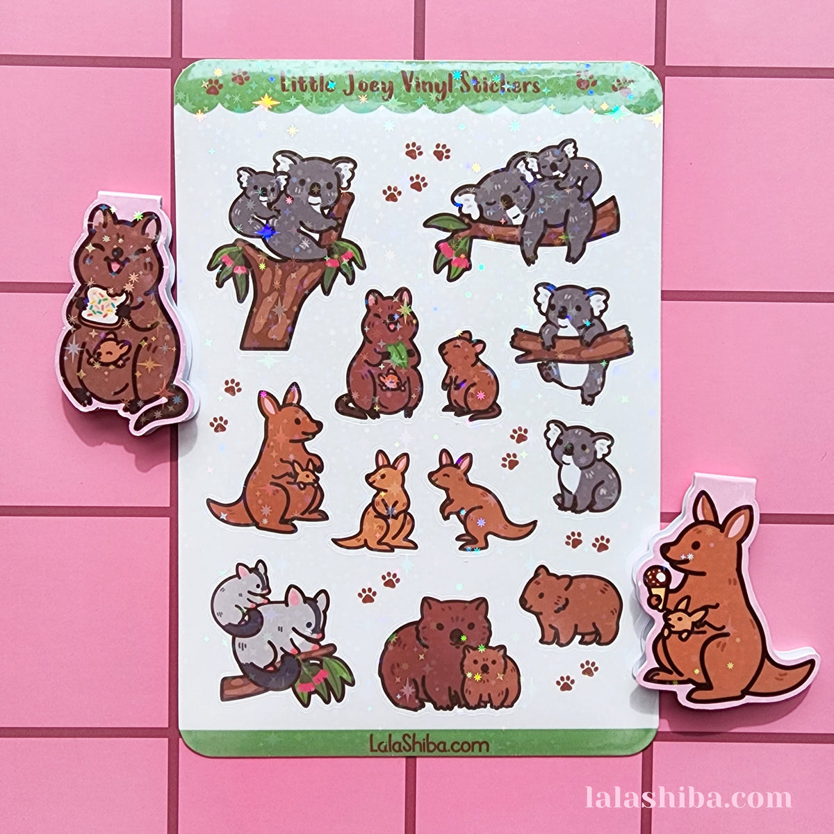 La La Shiba Sticker Sheet - Little Joey