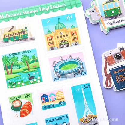 La La Shiba Sticker Sheet - Melbourne Stamps